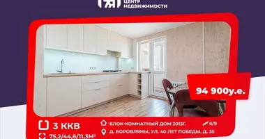 Mieszkanie 3 pokoi w Borowlany, Białoruś