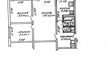 Appartement 2 chambres dans Minsk, Biélorussie