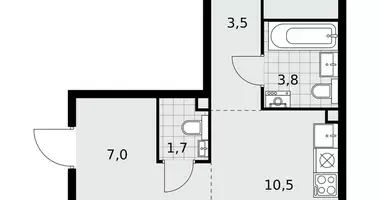 3 room apartment in poselenie Desenovskoe, Russia