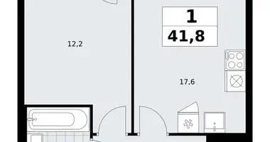 Appartement 1 chambre dans Troïtsk, Russie