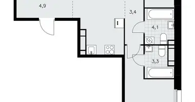 Apartamento 3 habitaciones en poselenie Sosenskoe, Rusia