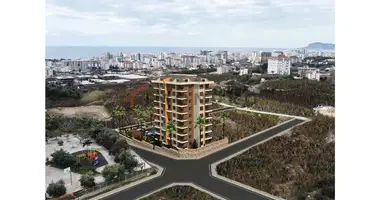 Mieszkanie 1 pokój z balkon, z winda, z widok na morze w Yaylali, Turcja
