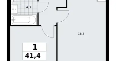 Apartamento 1 habitación en Kommunarka, Rusia