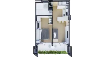 Apartamento 1 habitación en Choeng Thale, Tailandia
