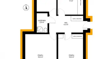 3 room apartment in Warsaw, Poland