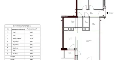 Commercial property 73 m² in Poznan, Poland
