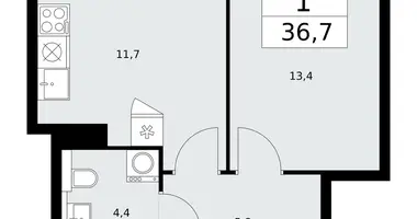 Apartamento 1 habitación en poselenie Sosenskoe, Rusia