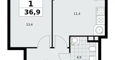 Mieszkanie 1 pokój w poselenie Sosenskoe, Rosja