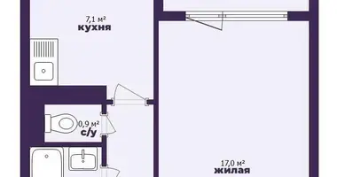 Mieszkanie 1 pokój w Mińsk, Białoruś