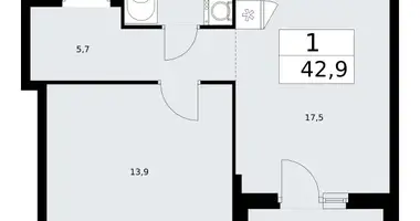 Wohnung 1 zimmer in Troizk, Russland