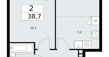 Appartement 2 chambres dans poselenie Sosenskoe, Fédération de Russie