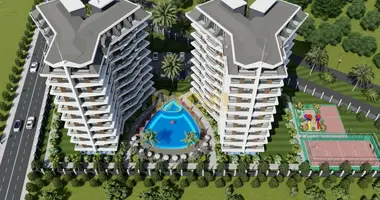 Apartamento 1 habitacion con la piscina, con sauna, con  gimnasio en Alanya, Turquía