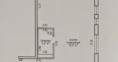 Apartamento 3 habitaciones en Borovlyany, Bielorrusia