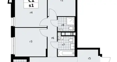 Apartamento 3 habitaciones en poselenie Sosenskoe, Rusia