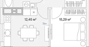 Wohnung 1 Zimmer in Maloje Issakowo, Russland