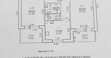 Mieszkanie 2 pokoi w Saprynovichskiy selskiy Sovet, Białoruś