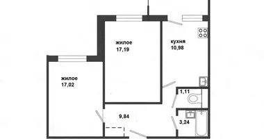 Apartamento 2 habitaciones en Brest, Bielorrusia