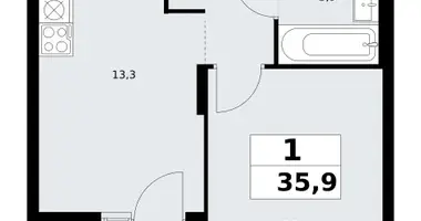 Appartement 1 chambre dans poselenie Sosenskoe, Fédération de Russie