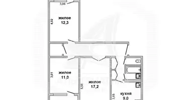 Appartement 3 chambres dans Muhavecki selski Savet, Bélarus
