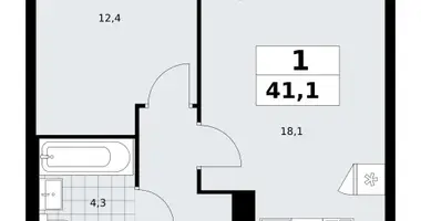 Appartement 1 chambre dans Kommunarka, Russie