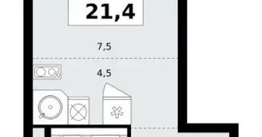 Квартира 1 комната в поселение Сосенское, Россия