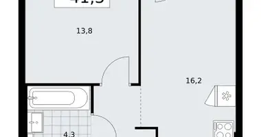 1 room apartment in Troitsk, Russia
