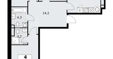 Apartamento 4 habitaciones en Postnikovo, Rusia