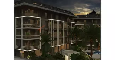 Apartamento 3 habitaciones con balcón, con ascensor, con airea acondicionado en Alanya, Turquía