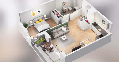 Apartamento 2 habitaciones en Poznan, Polonia