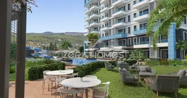 2 room apartment with parking, with elevator, with swimming pool in Avsallar, Turkey