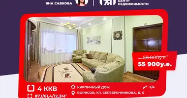 Apartamento 4 habitaciones en Borisov, Bielorrusia