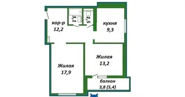 Wohnung 2 zimmer in Minsk, Weißrussland