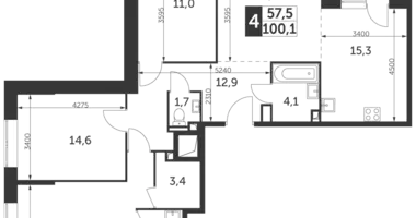 Appartement 4 chambres dans North-Eastern Administrative Okrug, Fédération de Russie