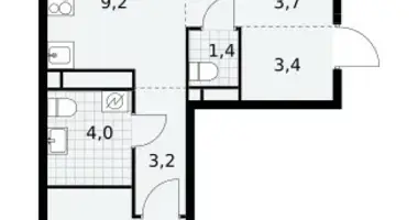 Appartement 3 chambres dans poselenie Sosenskoe, Fédération de Russie