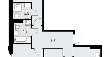 3 room apartment in Troitsk, Russia