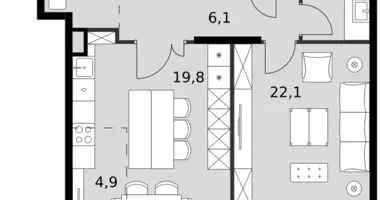 Wohnung 4 zimmer in Nordwestlicher Verwaltungsbezirk, Russland