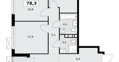 Apartamento 4 habitaciones en Moscú, Rusia