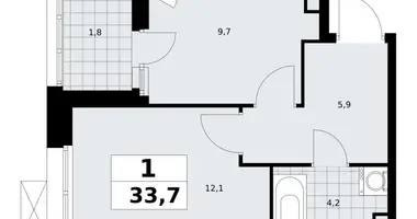 Appartement 1 chambre dans poselenie Sosenskoe, Fédération de Russie