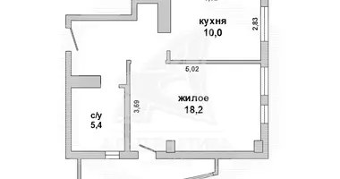 1 room apartment in Brest, Belarus