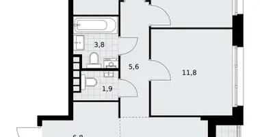 Apartamento 3 habitaciones en Postnikovo, Rusia