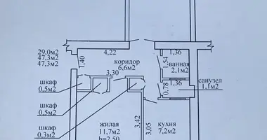 Mieszkanie 2 pokoi w Homel, Białoruś