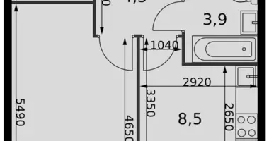 Appartement 1 chambre dans Razvilka, Fédération de Russie