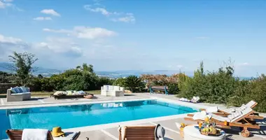 Вилла 10 комнат  с видом на море, с бассейном, с видом на горы в Ханья, Греция