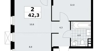 Appartement 2 chambres dans South-Western Administrative Okrug, Fédération de Russie