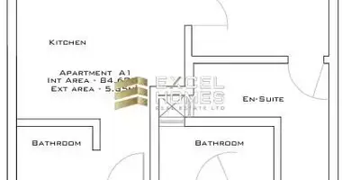 Apartamento 2 habitaciones en Mosta, Malta