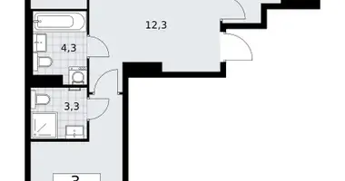 Wohnung 3 zimmer in Troizk, Russland