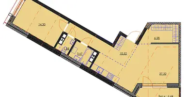 Квартира 2 комнаты в Минск, Беларусь