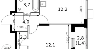 Apartamento 1 habitación en Sapronovo, Rusia