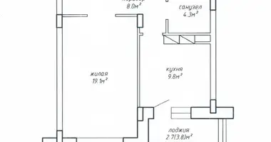 Appartement 1 chambre dans Minsk, Bélarus