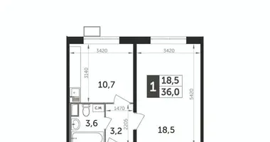 Apartamento 1 habitación en Leninsky District, Rusia